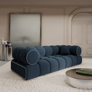 CORD VELVET Dark Blue