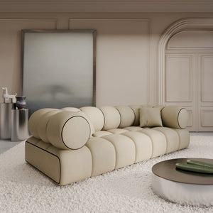 REAL LEATHER Beige