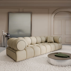 REAL LEATHER Beige