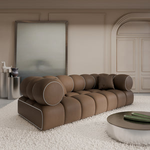 REAL LEATHER Choco Brown