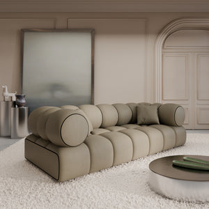 REAL LEATHER Dark Beige