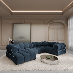 CORD VELVET Dark Blue