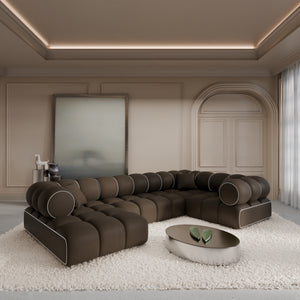 REAL LEATHER Dark Brown