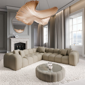 REAL LEATHER Dark Beige