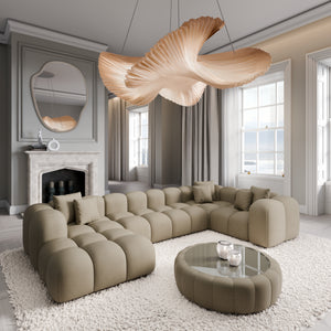 REAL LEATHER Dark Beige