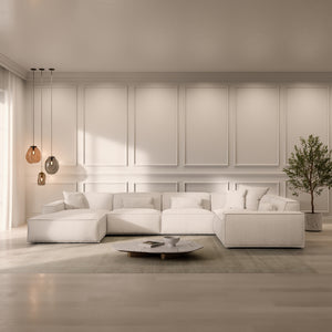STRUCTURED FABRIC White