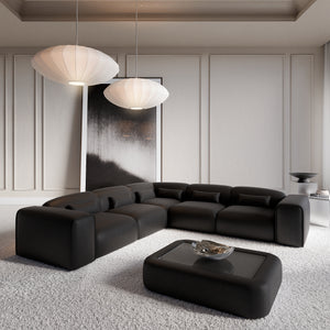 REAL LEATHER Black
