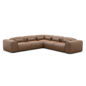REAL LEATHER Choco Brown