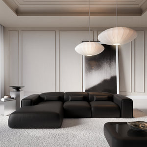 REAL LEATHER Black