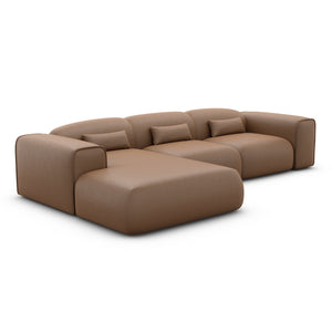 REAL LEATHER Choco Brown