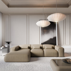 REAL LEATHER Dark Beige