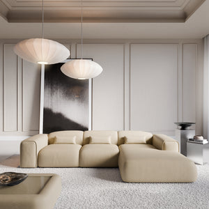 REAL LEATHER Beige