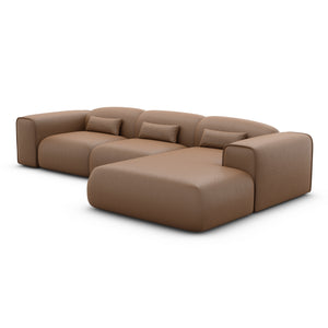 REAL LEATHER Choco Brown
