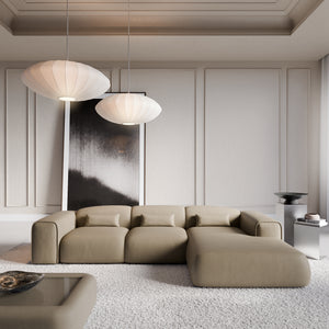 REAL LEATHER Dark Beige