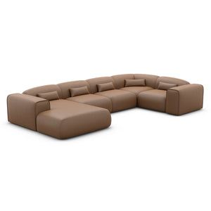 REAL LEATHER Choco Brown