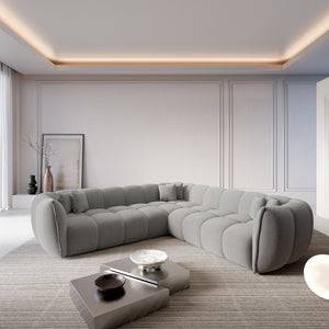 CORD VELVET Light Grey