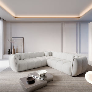 STRUCTURED FABRIC White