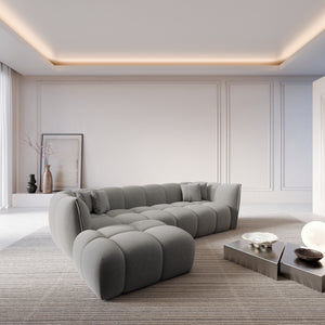 CORD VELVET Light Grey