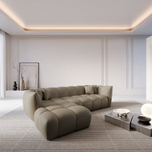 REAL LEATHER Dark Beige