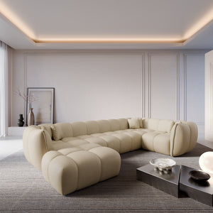 REAL LEATHER Beige