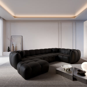 REAL LEATHER Black
