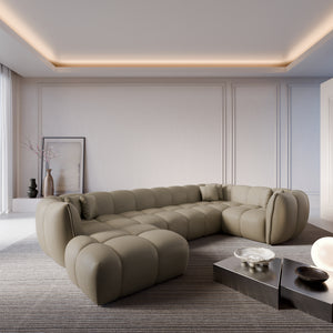 REAL LEATHER Dark Beige
