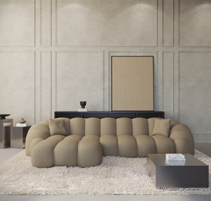 REAL LEATHER Dark Beige