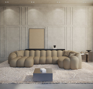 REAL LEATHER Dark Beige