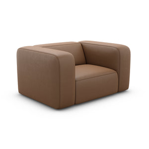 REAL LEATHER Choco Brown