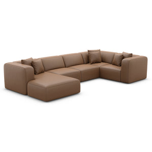 REAL LEATHER Choco Brown