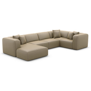 REAL LEATHER Dark Beige