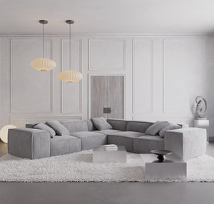 CORD VELVET Light Grey