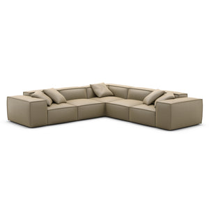 REAL LEATHER Dark Beige