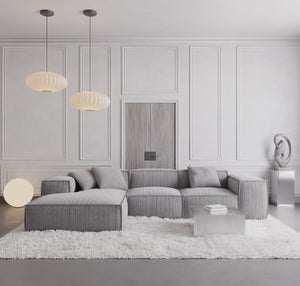 CORD VELVET Light Grey
