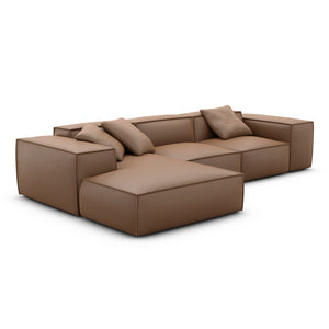 REAL LEATHER Choco Brown