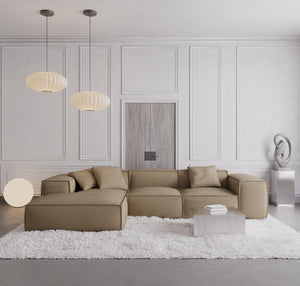 REAL LEATHER Dark Beige
