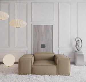 REAL LEATHER Dark Beige