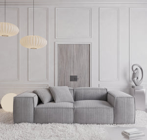 CORD VELVET Light Grey