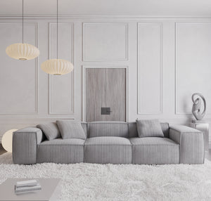 CORD VELVET Light Grey