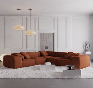 STRUCTURED FABRIC Terracotta