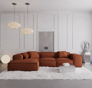 STRUCTUED FABRIC Terracotta