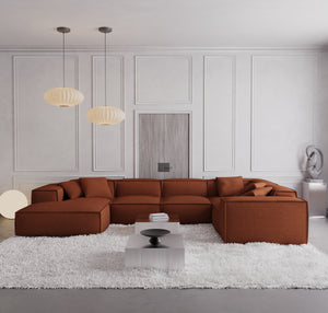 STRUCTURED FABRIC Terracotta