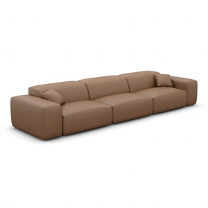 REAL LEATHER Choco Brown