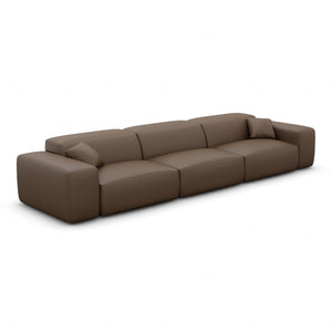 REAL LEATHER Dark Brown
