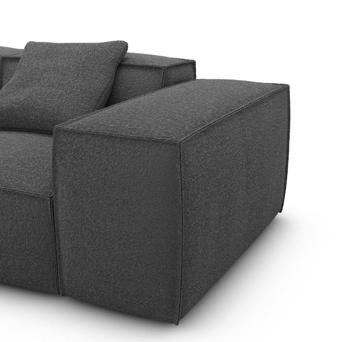 Sofa Wanda 2 Seater - BOUCLE Graphite - Closeup