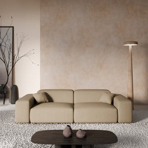 REAL LEATHER Dark Beige