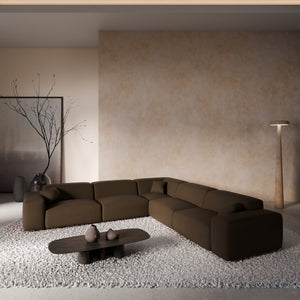 REAL LEATHER Dark Brown