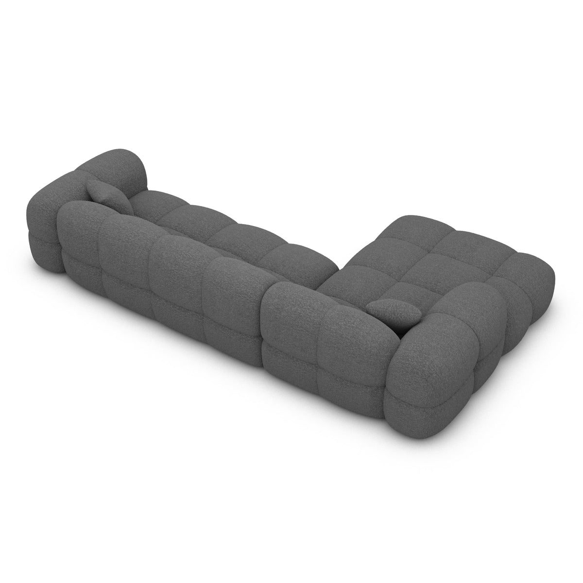 Sofa Bailando L Form - BOUCLE Graphite / Left - View 3