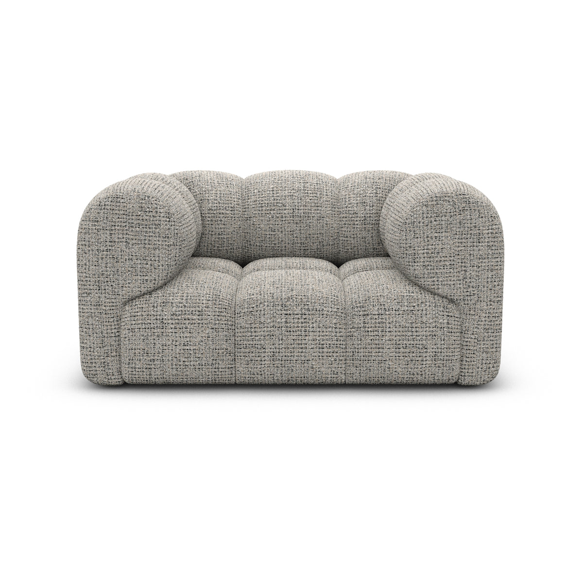 Sofa Claude 1 Seater - BOUCLE COCO Off Grey - View 2