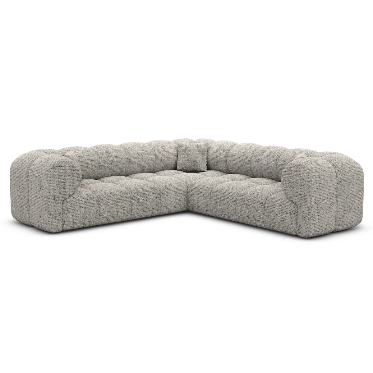 Sofa Claude Corner Form - BOUCLE COCO Off Grey - View 1